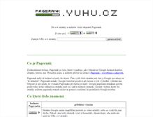 Tablet Screenshot of pagerank.yuhu.cz